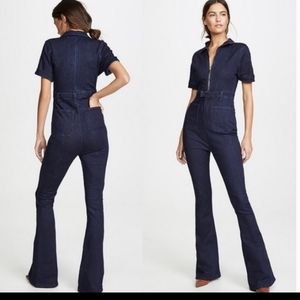 WeWoreWhat Denim Short sleeve jumps…